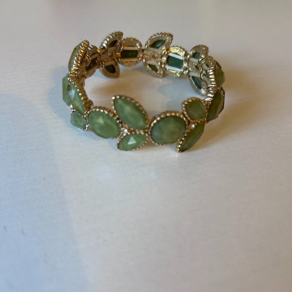 Sage Green and Gold Women's Francescas Bracelet